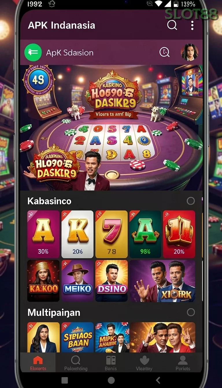 Cuplikan layar KRISNA96 — halaman utama