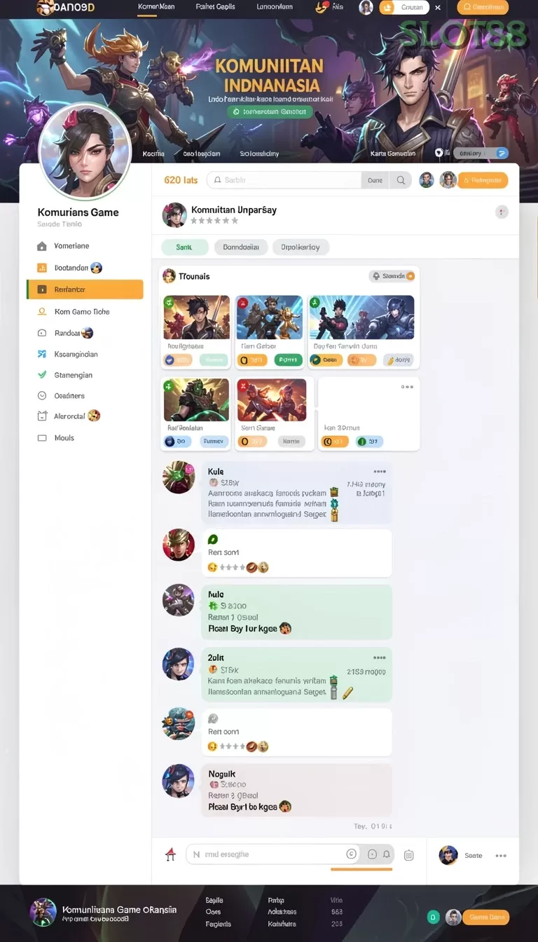 Cuplikan layar BOS88 — aktivitas